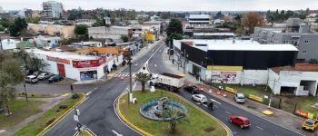 Achával recorrió el primer tramo finalizado de la Ruta 8 en Pilar