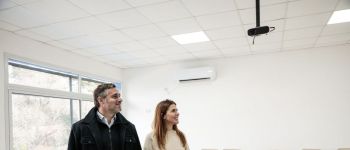Peralta y Achával inauguraron la ampliación de la Secundaria N°10 de Alberti, en Pilar